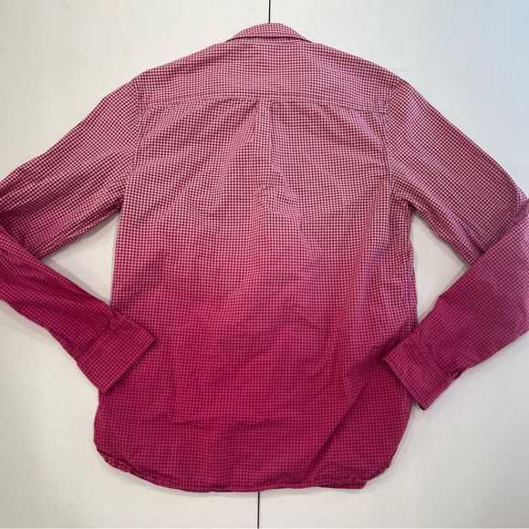 BILLIONAIRE BOYS CLUB Button Shirt Long Sleeve Astronaut Red Checkered Men’s M - Picture 9 of 12